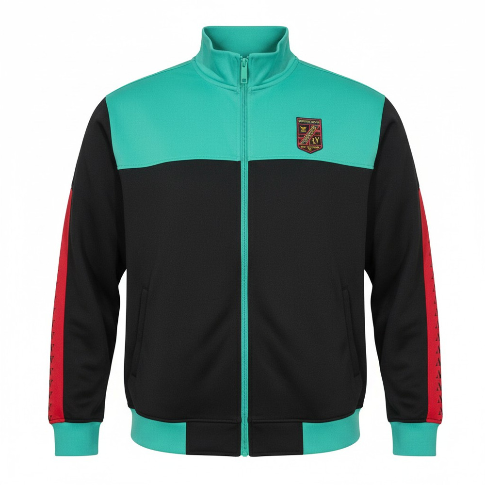 NWT" Houston White" Track Jacket Size: XL Color: Red/Black/Green
